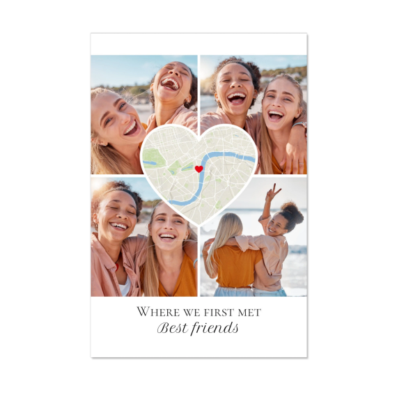 Heart Collage Map Design Heart Collage Map Design