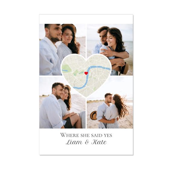 Map Poster Alu Poster 40 x 60 Map Poster Alu Poster 40 x 60
