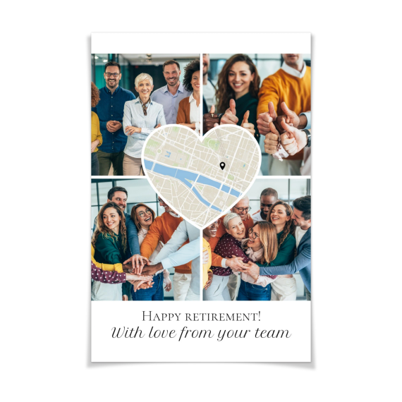 Heart Collage Map Design Heart Collage Map Design