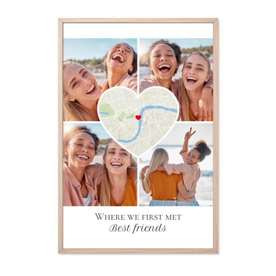 Heart Collage Map Design Heart Collage Map Design