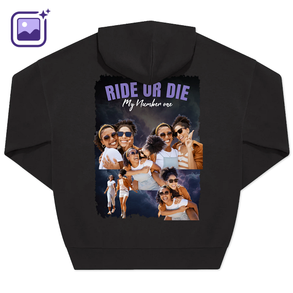 Hoodie bootleg - Unisexe - Noir Hoodie bootleg - Unisexe - Noir