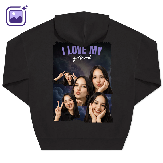 Hoodie bootleg - Unisexe - Noir Hoodie bootleg - Unisexe - Noir