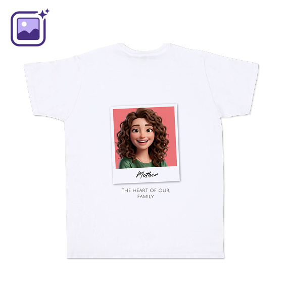T-shirt avec IA blanc arrière