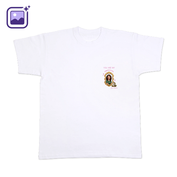 T-shirt with AI White Front