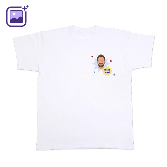 T-shirt met AI wit voorkant