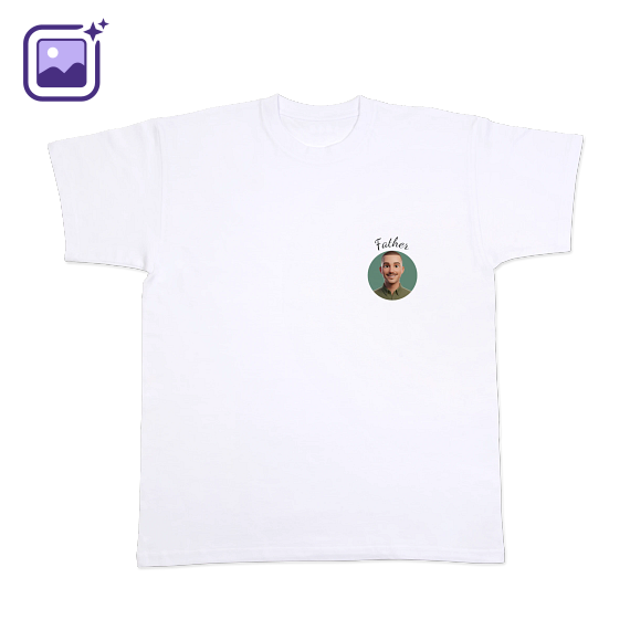 T-shirt met AI wit voorkant