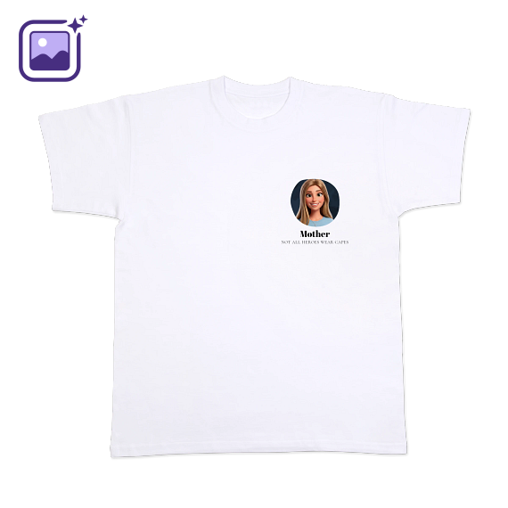 T-shirt with AI White Front