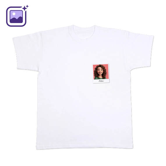 T-shirt with AI White Front