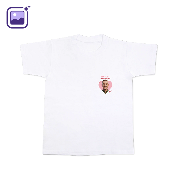 T-shirt with AI Kids White Front