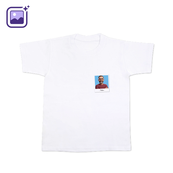 T-shirt met AI kinderen wit voorkant