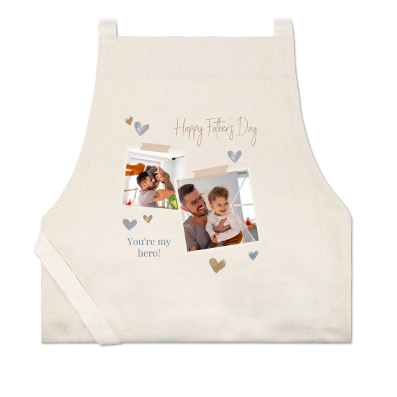Tablier photo beige naturel Tablier photo beige naturel