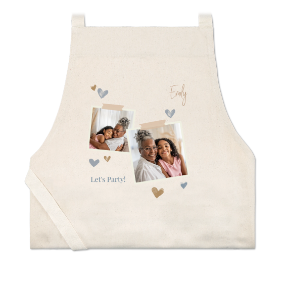 Tablier photo beige naturel Tablier photo beige naturel