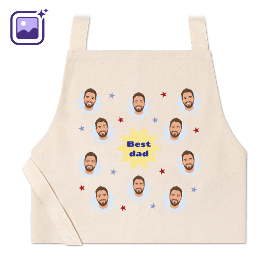 Beige kinderschort