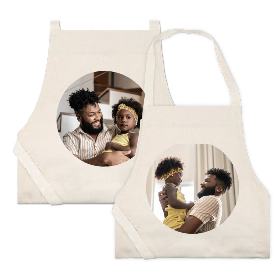 Schortenset voor Ouder en Kind - Natuurlijk Beige Schortenset voor Ouder en Kind - Natuurlijk Beige