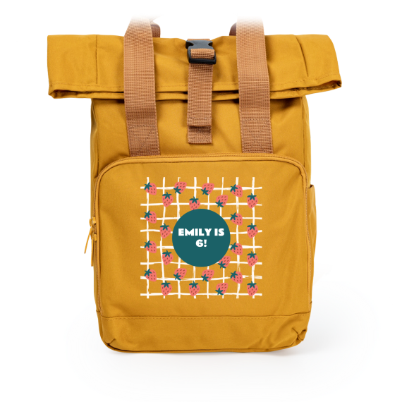 Sac Ă dos jaune avec impression Sac Ă dos jaune avec impression