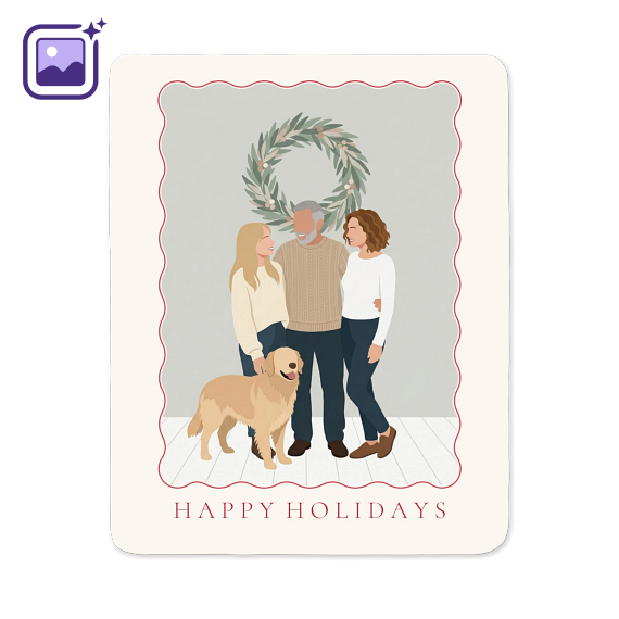Vintage Scallop Frame Filter Soft Illustration Wreath Vintage Scallop Frame Filter Soft Illustration Wreath