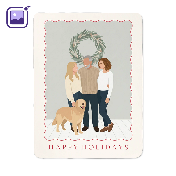 Vintage Scallop Frame Filter Soft Illustration Wreath Vintage Scallop Frame Filter Soft Illustration Wreath