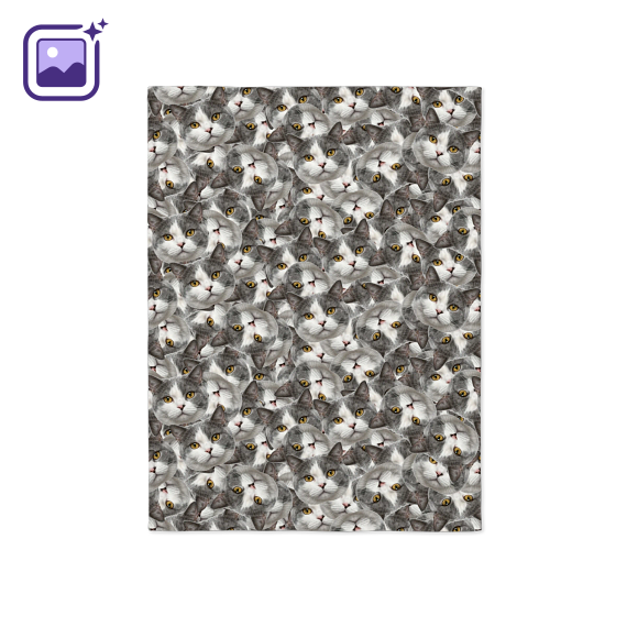 Fleece pledd hvit 75x100cm Fleece pledd hvit 75x100cm