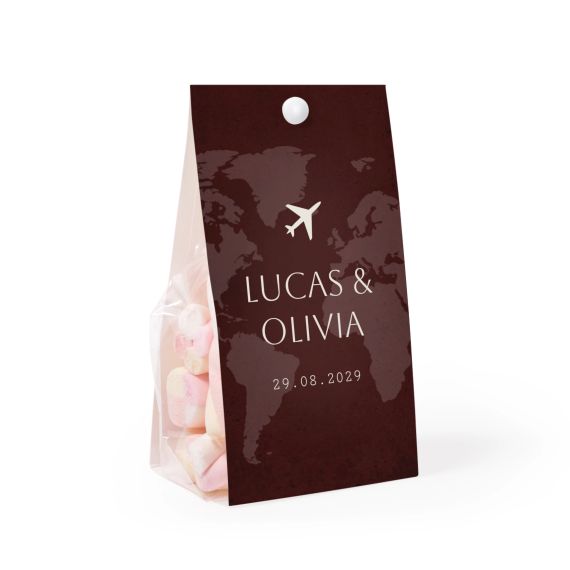 Boarding Pass Wedding - Text Only