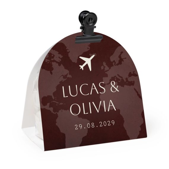 Boarding Pass Wedding - Text Only