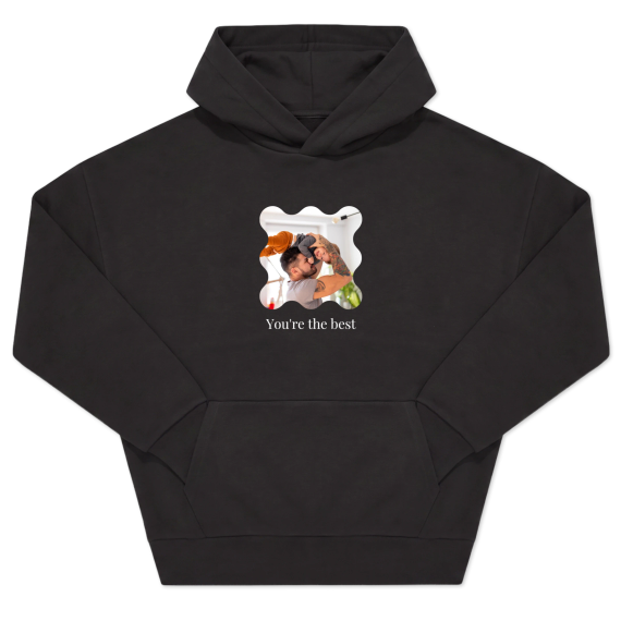 Hoodie Unisex Black Print front Hoodie Unisex Black Print front