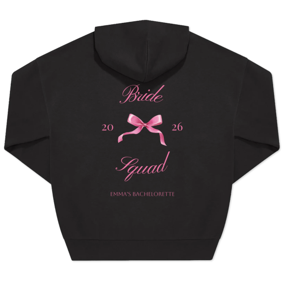 Hoodie Unisex Black Print back Hoodie Unisex Black Print back