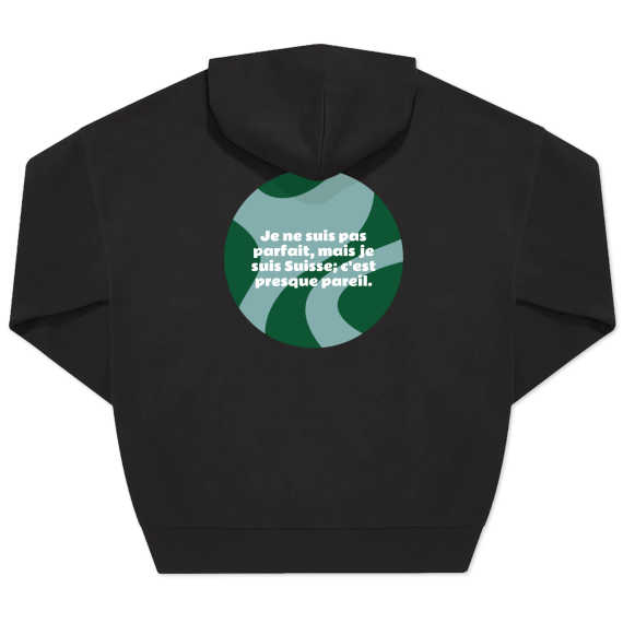 Hoodie Noir unisexe Imprimé au dos Hoodie Noir unisexe Imprimé au dos