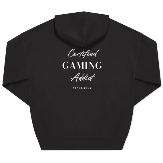 Unisex-Pullover, Schwarz Aufdruck auf der Rückseite Unisex-Pullover, Schwarz Aufdruck auf der Rückseite