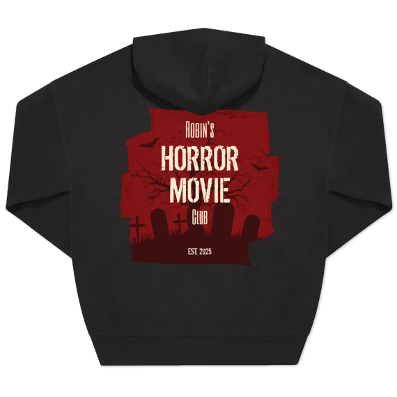 Hoodie Noir unisexe Imprimé au dos Hoodie Noir unisexe Imprimé au dos