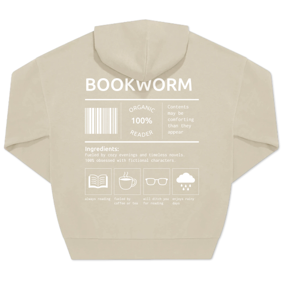 Hoodie beige unisexe Imprimé au dos Hoodie beige unisexe Imprimé au dos