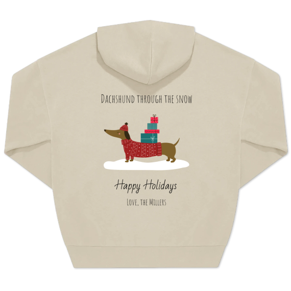 Snowy Dachshund - Text Only Snowy Dachshund - Text Only