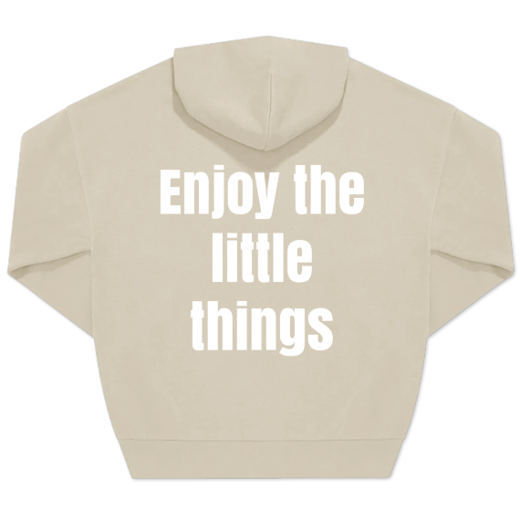 Hoodie beige unisexe Imprimé au dos Hoodie beige unisexe Imprimé au dos