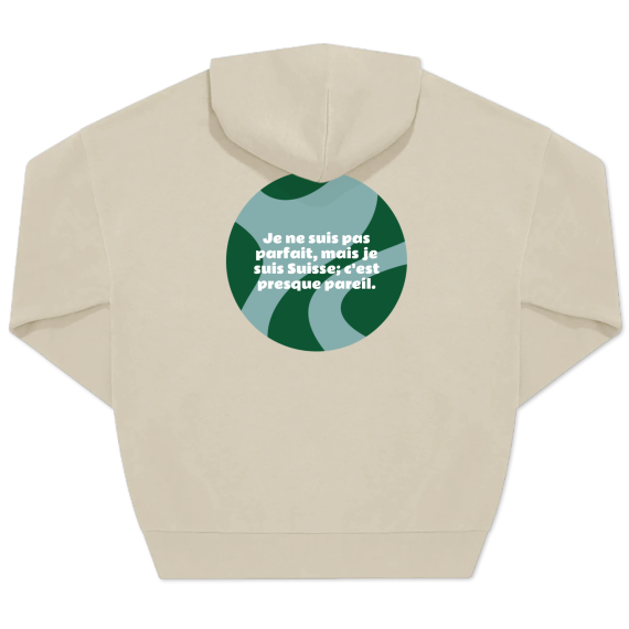 Hoodie beige unisexe Imprimé au dos Hoodie beige unisexe Imprimé au dos
