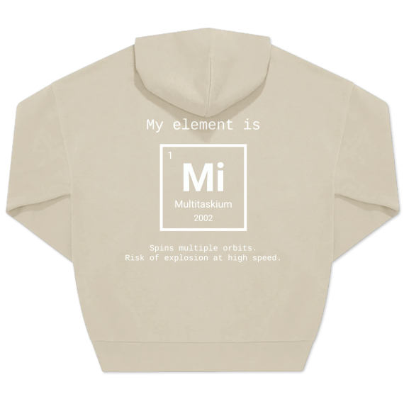 Hoodie Unisex Sand Print back Hoodie Unisex Sand Print back