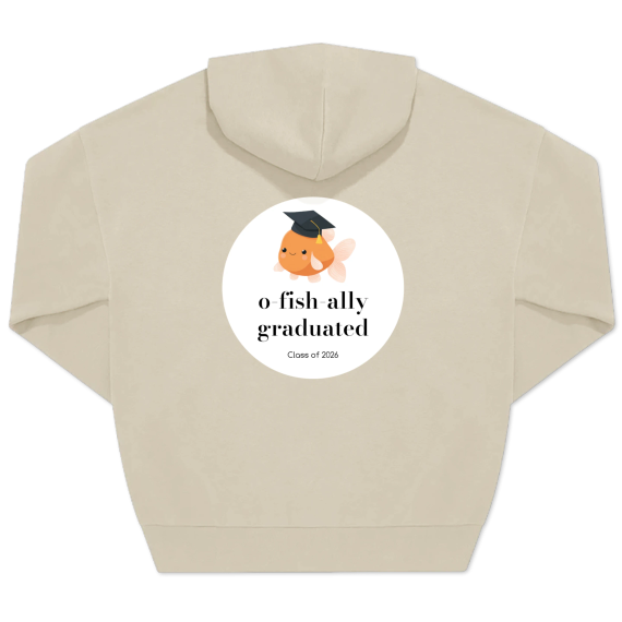 Hoodie beige unisexe Imprimé au dos Hoodie beige unisexe Imprimé au dos
