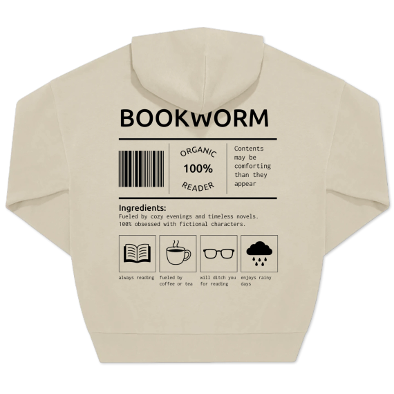 Book Worm Label - Text Only Book Worm Label - Text Only