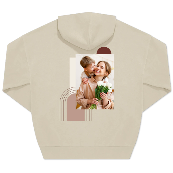 Hoodie Unisex Sand Print back