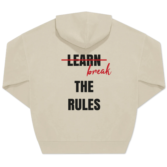Hoodie beige unisexe Imprimé au dos Hoodie beige unisexe Imprimé au dos