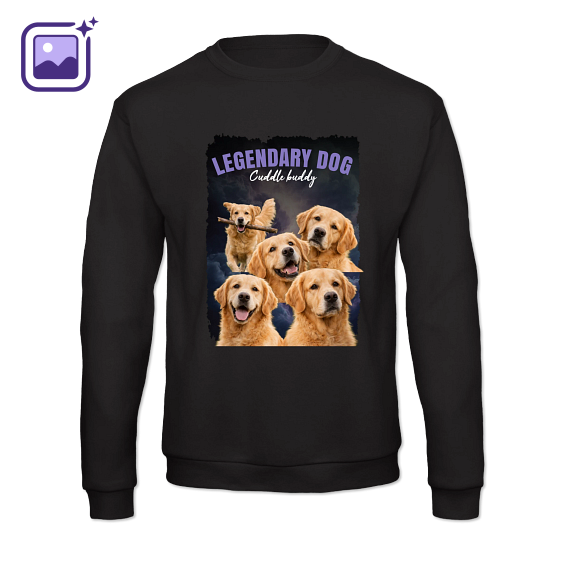 Sweatshirt Unisex Schwarz Sweatshirt Unisex Schwarz