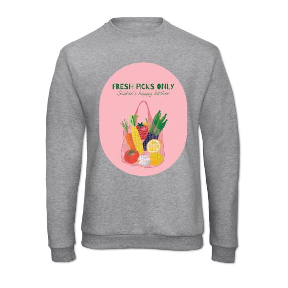 Sweat-shirt Unisexe Gris chiné Sweat-shirt Unisexe Gris chiné