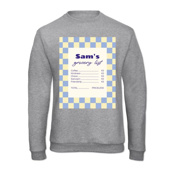 Tröja Unisex Gråmelerad