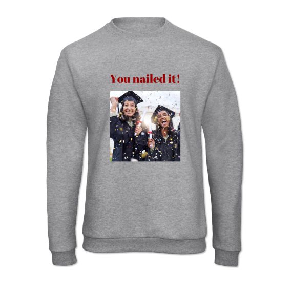 Sweatshirt Unisex Grau gesprenkelt Sweatshirt Unisex Grau gesprenkelt