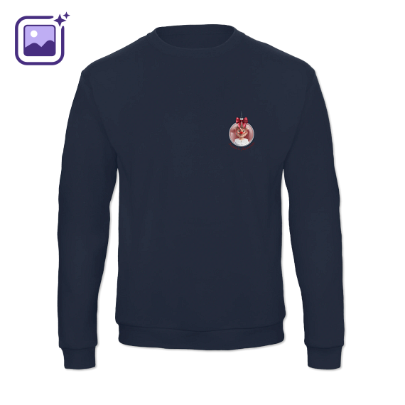 Sweatshirt Unisex mit Foto Marineblau