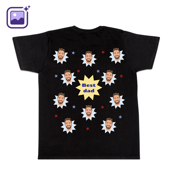 T-shirt noir Arrière