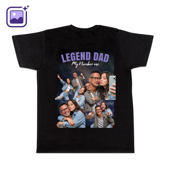 T-shirt svart Baksida T-shirt svart Baksida