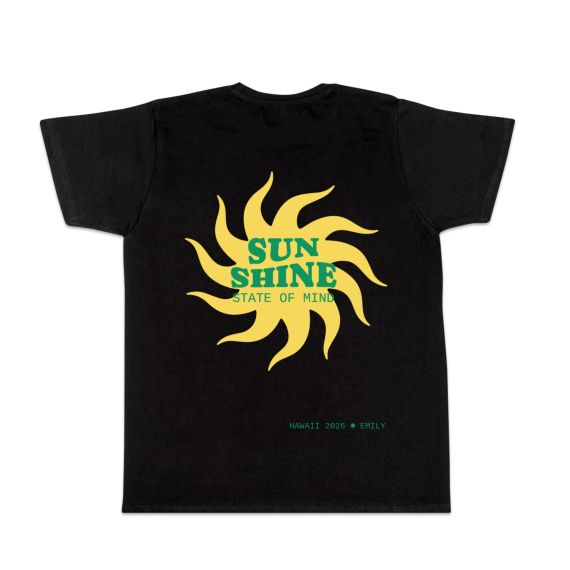 T-shirt noir Arrière