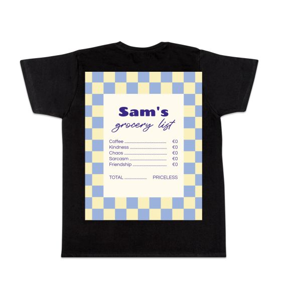 Grocery Checkers List - Text only