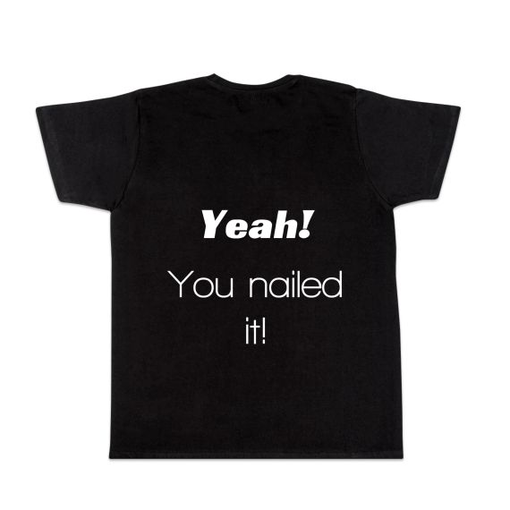 T-shirt mannen zwart Achterkant T-shirt mannen zwart Achterkant