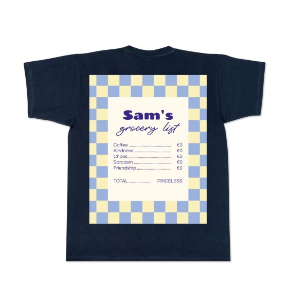 T-shirt mörkblå Baksida