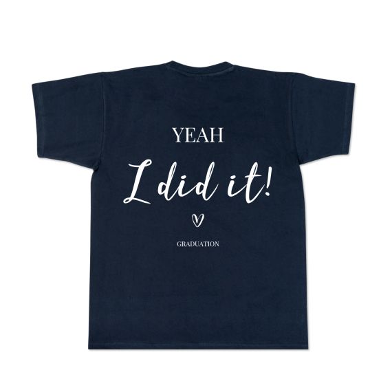 T-Shirt Dunkelblau Rückseite